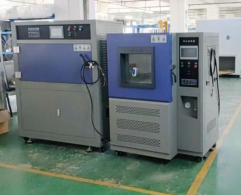 沙塵試驗(yàn)箱和紫外線試驗(yàn)箱送貨至珠?？蛻艄? height=